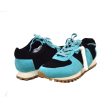 British Walkers Surrey Men s Turquoise Blue and Black Leather and Suede Sneakers Online