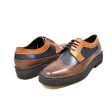 British Walkers Original Playboy Low Cut Wingtips Three Tone Leather Oxfords Fashion