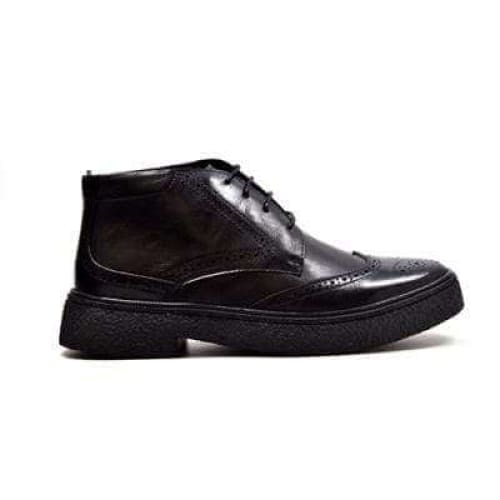 British Walkers Playboy Men s Black Leather Wingtip TPR Online Hot Sale