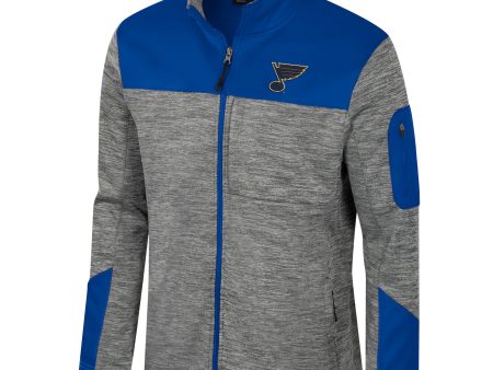 ST. LOUIS BLUES GUARD ZION FULL ZIP - ROYAL GREY Sale