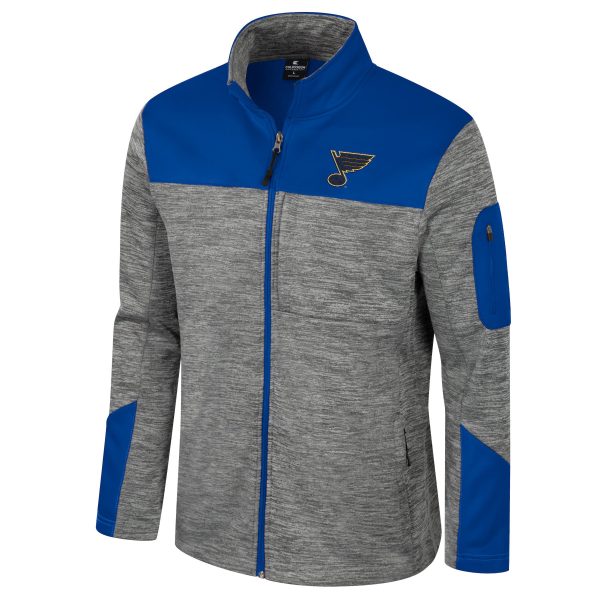 ST. LOUIS BLUES GUARD ZION FULL ZIP - ROYAL GREY Sale