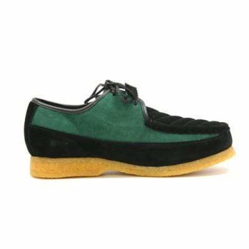 British Walkers Crown Men s Green and Black Suede Crepe Sole Discount