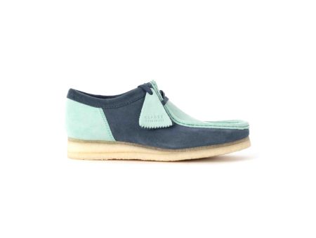 Clarks Originals Wallabee Low Men s Blue and Green Suede 26160484 Sale