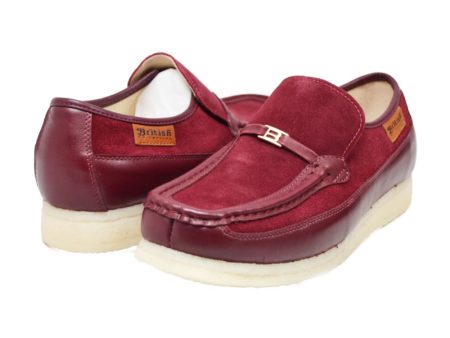 British Walkers Power Plus Slip On Men s Leather and Suede Crepe Sole Hot on Sale