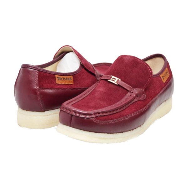 British Walkers Power Plus Slip On Men s Leather and Suede Crepe Sole Hot on Sale