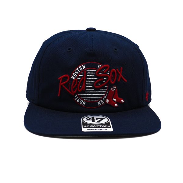 Mens 47 Brand Boston Red Sox Captain Snapback - Navy Online