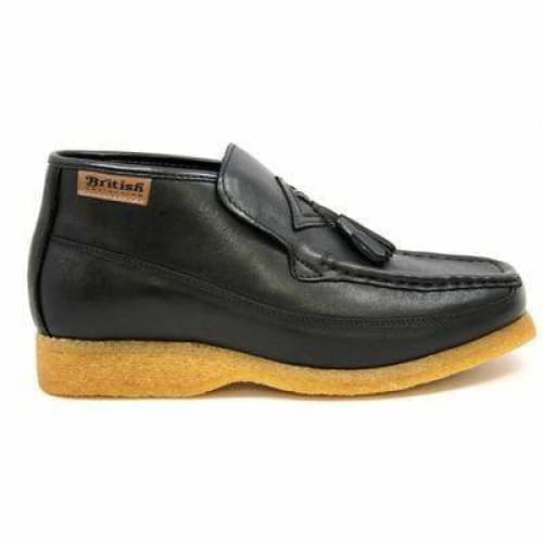 British Walkers Classic Men s Black Leather Slip On Fashion