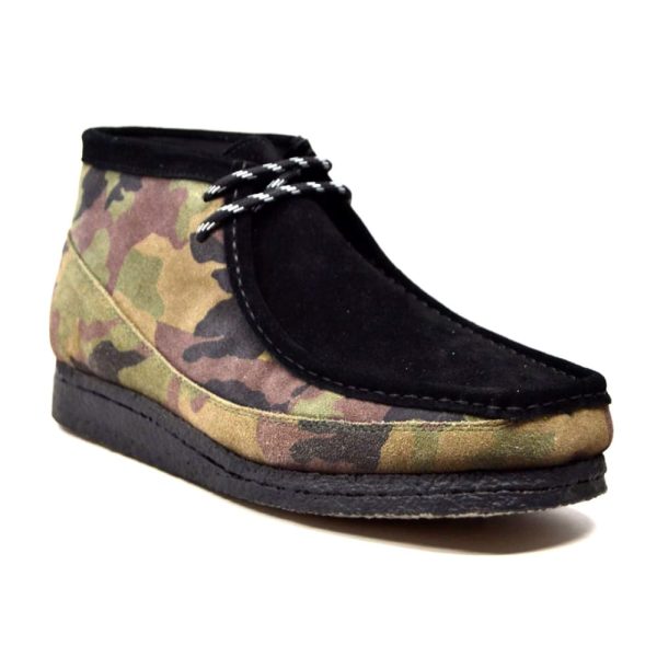 British Walkers Wallabee Boots Men s Camouflage Leather and Suede Online