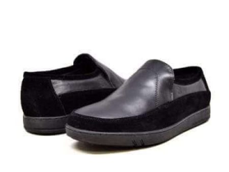 British Walkers Norwich Bally Style Men s Black Suede and Leather Slip Ons Fashion