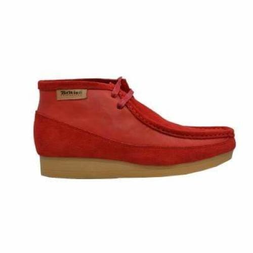 British Walkers New Castle Wallabee Boots Men s Red Suede and Leather Online