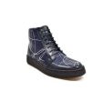 British Walkers Extreme Navy Leather High Top with Linear Design Online now