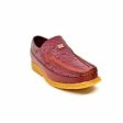 British Walkers Harlem Men s Burgundy Leather Crepe Sole Slip On Shoes For Sale