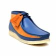 British Walkers Walker 100 Wallabee Boots Men s Navy Blue and Rust Leather on Sale