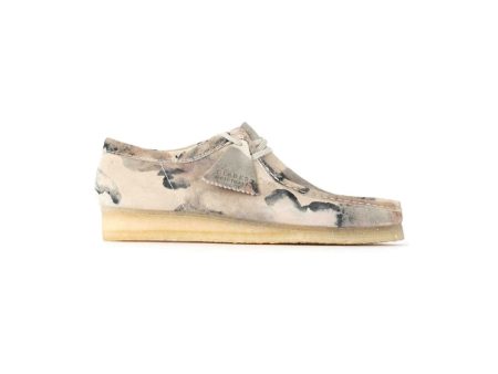 Clarks Originals Wallabee Low Men s Off White Camo Suede 26148590 For Discount