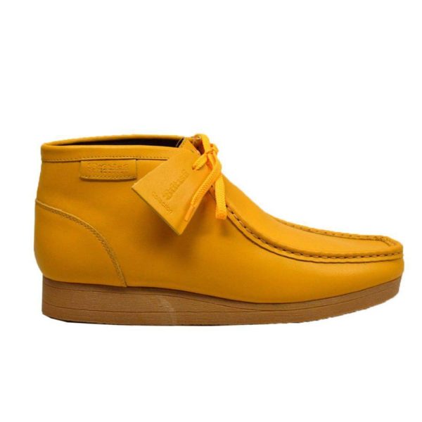 British Walkers New Castle 2 Wallabee Boots Men s Yellow Leather Sale