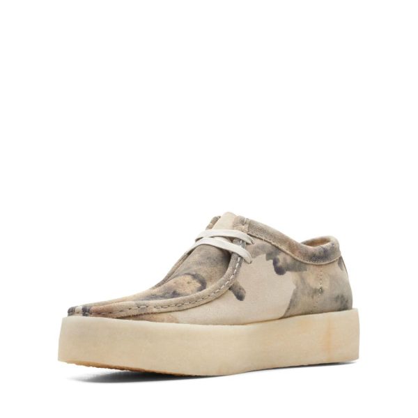 Clarks Original Wallabee Cup Low Men s Off White Camo 26166081 For Cheap