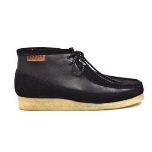 British Walkers Walker 100 Wallabee Boots Men s Black Leather and Suede Online