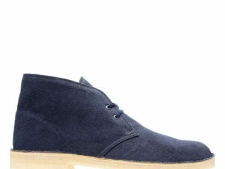 Clarks Originals Desert Boots Men s Navy Blue Fabric 26131980 Fashion