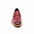 British Walkers Dolche Men s Burgundy Red Leather Loafers Cheap