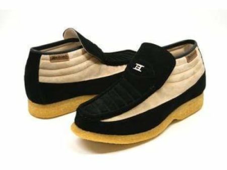 British Walkers Liberty Men s Black and Tan Suede Slip On Sale