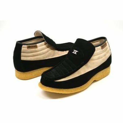 British Walkers Liberty Men s Black and Tan Suede Slip On Sale