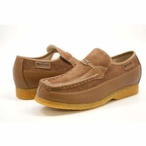 British Walkers Power Men s Tan Leather Crepe Sole Slip Ons Online now