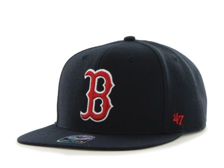 Mens 47 Brand Boston Red Sox Sure Shot Captain Snapback - Navy Blue Fashion