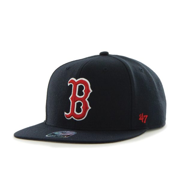 Mens 47 Brand Boston Red Sox Sure Shot Captain Snapback - Navy Blue Fashion