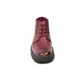 British Walkers Playboy Wingtip Men s Burgundy Ostrich Leather High Tops Boots Fashion