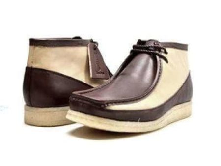 British Walkers Walker 100 Wallabee Boots Men s Brown and Beige Leather Supply