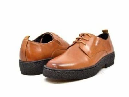 British Walkers Playboy Original Men s Cognac Tan Leather Low Top Oxfords Discount