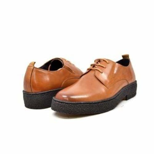 British Walkers Playboy Original Men s Cognac Tan Leather Low Top Oxfords Discount