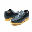 British Walkers Checkers Men s Navy Blue Leather and Suede Slip Ons Online