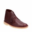 Clarks Originals Desert Boots Men s Burgundy Tumbled Leather 26125547 Hot on Sale