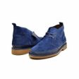 British Walkers Cambridge Desert Boots Men s Navy Blue Leather and Suede on Sale