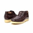 British Walkers Apollo Crocs Men s Brown Crocodile Leather and Suede Crepe Sole Slip Ons on Sale