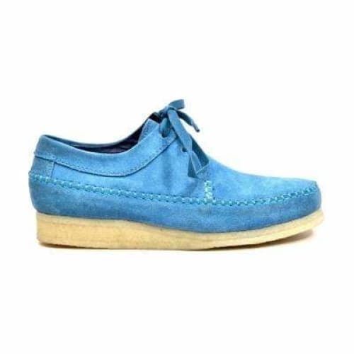 British Walkers Weaver Somerset Men s Aqua Blue Suede Fashion