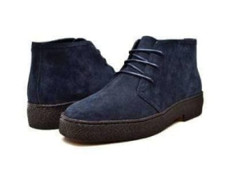 British Walkers Playboy Originals Men s Navy Suede High Top Hot on Sale