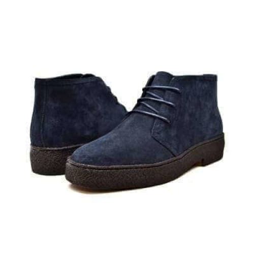 British Walkers Playboy Originals Men s Navy Suede High Top Hot on Sale