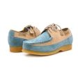 British Walkers Crown Men s Powder Blue and Beige Suede Crepe Sole Low Top Shoes Sale