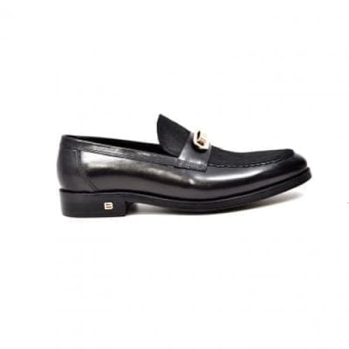 British Walkers Boss Men s Black Leathe Loafers Discount