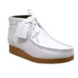 British Walkers New Castle 2 Wallabee Boots Men s White Leather Discount