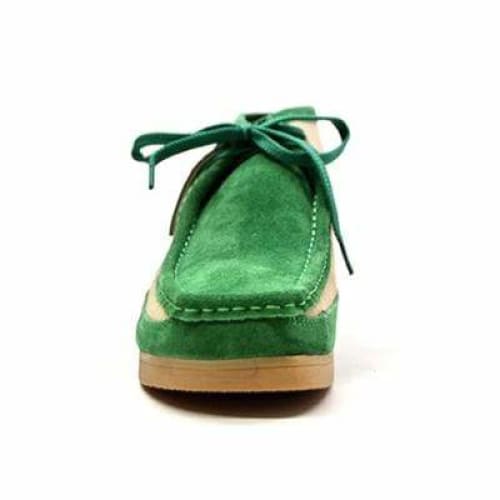 British Walkers New Castle Wallabee Boots Men s Green and Beige Suede Online