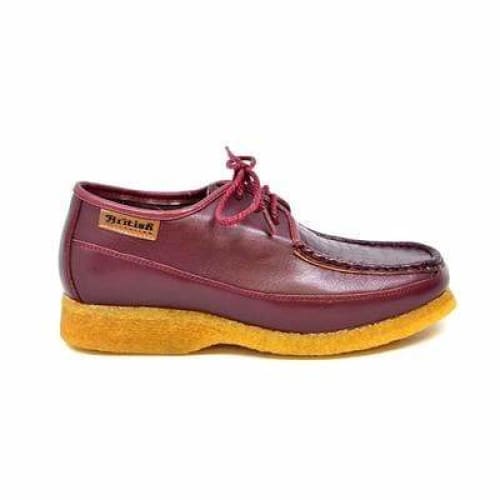 British Walkers Crown 2 Men s Burgundy Premium Snake Leather Crepe Sole Sale