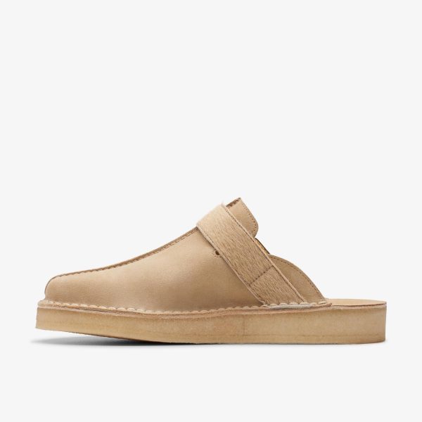 [26171989] Mens CLARKS TREK MULE - TAUPE INTEREST Online Hot Sale