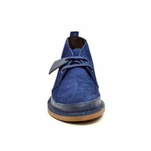 British Walkers Cambridge Desert Boots Men s Navy Blue Leather and Suede on Sale