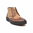 British Walkers Playboy Wingtip Men s Tan and Cognac Ostrich Leather High Tops For Cheap