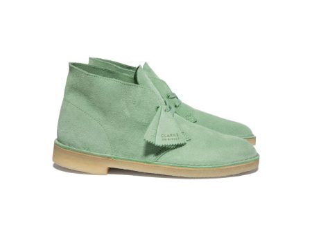 Clarks Originals Desert Boots Men s Light Green Suede 26171745 Online