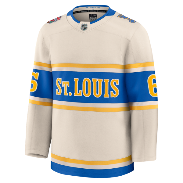 ST. LOUIS BLUES FANATICS PREMIUM BROBERG WINTER CLASSIC JERSEY - BEIGE For Cheap