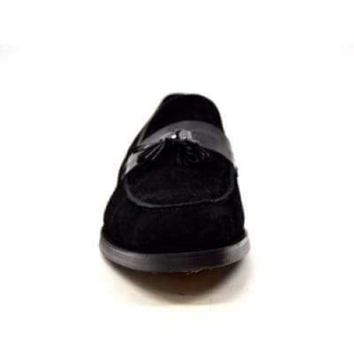 British Walkers Space Men s Black Suede and Leather Sophisticated Crepe Sole Loafers on Sale